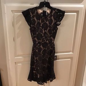 Cute black lace cocktail dress. Size 2 Express